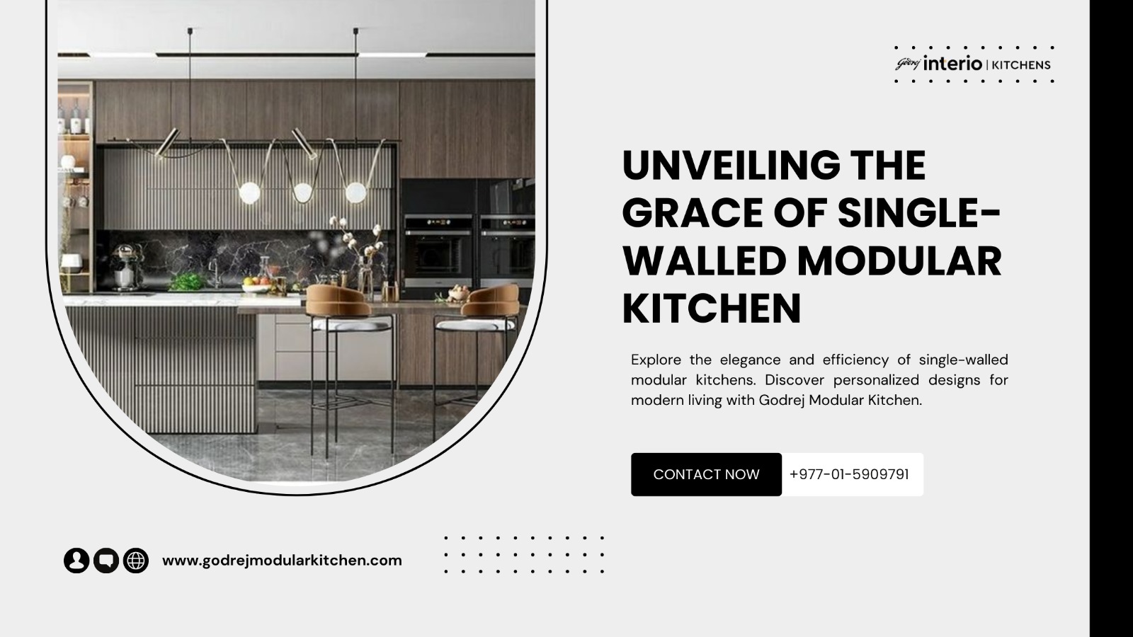 The Ultimate Elegance: Unveiling the Grace of Single-Walled Modular Kitchen